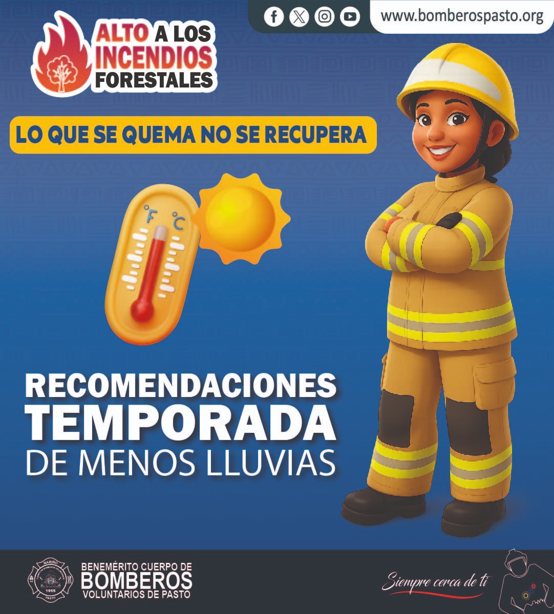 Con el inicio de la temporada de menos lluvias en el país, aumentan los riesgos asociados a las altas temperaturas, como la ocurrencia de incendios forestales.